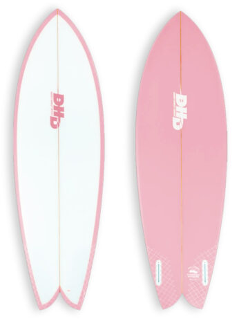 DHD Mini Twin Summer Series Surfboard in Pink Main image