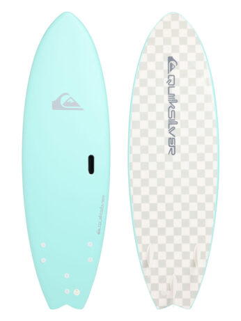 6'0" QUIKSILVER FISH SOFTBOARD | AQUA CHECKER